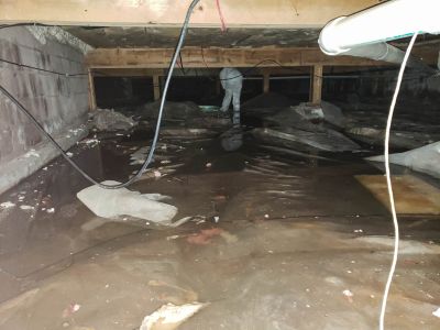 Completed Crawlspace Work